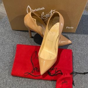 Christian Louboutin Pigalle 120 Nude Patent 36